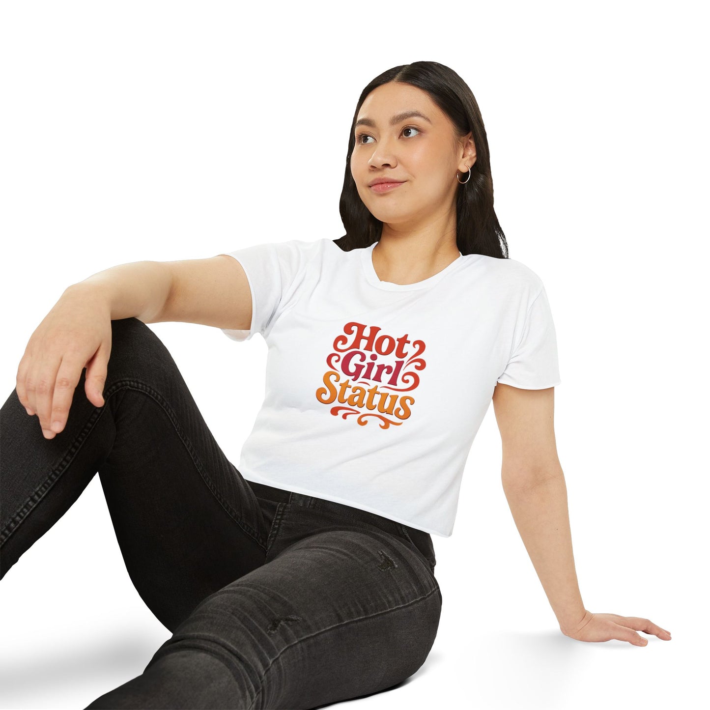 "Hot Girl Status" Cropped T-Shirt