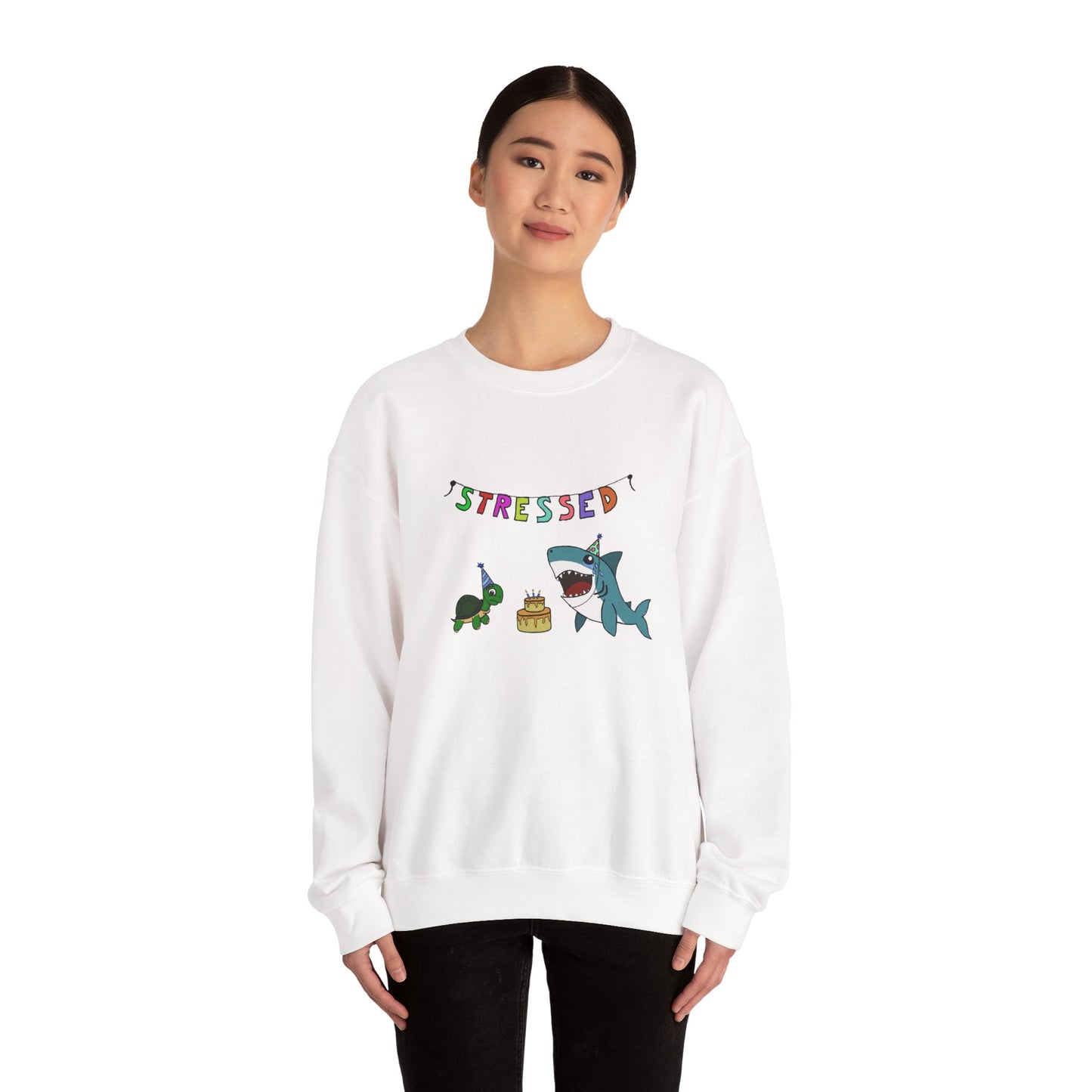 "Stressed" Unisex Crewneck Sweatshirt
