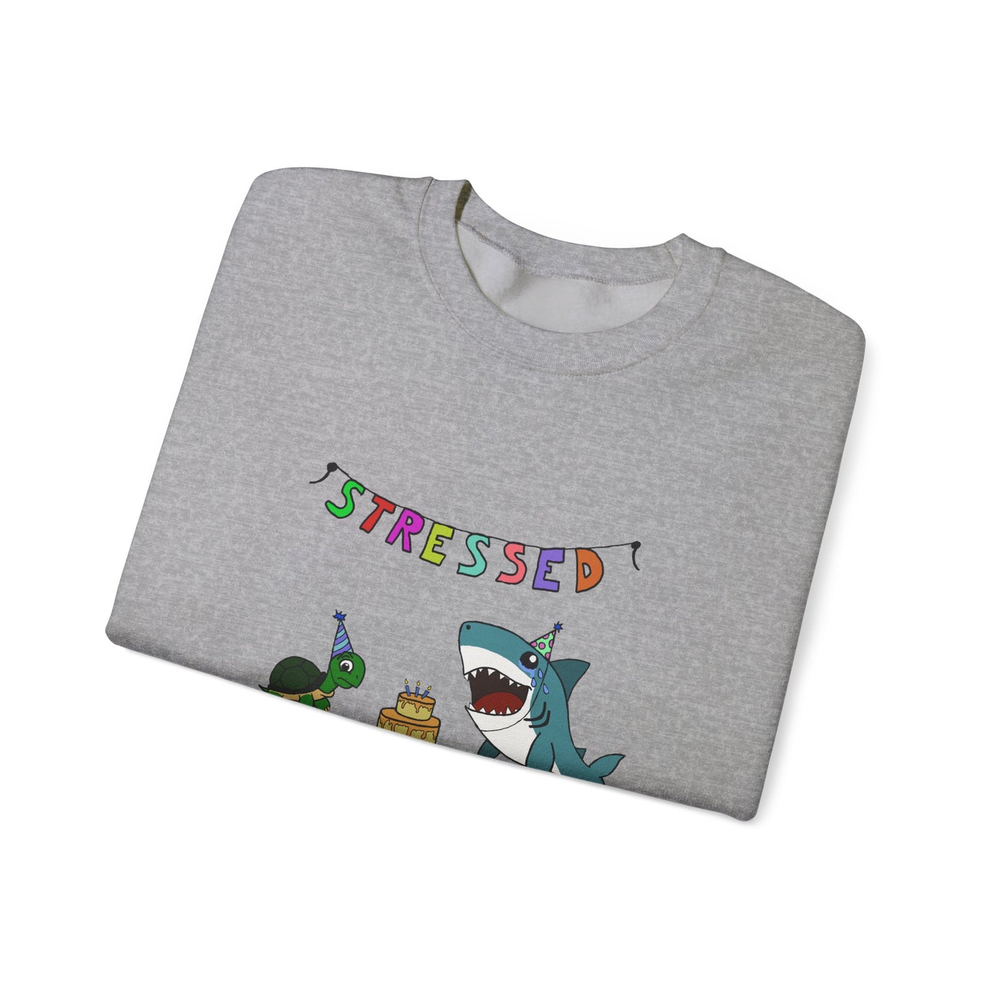 "Stressed" Unisex Crewneck Sweatshirt
