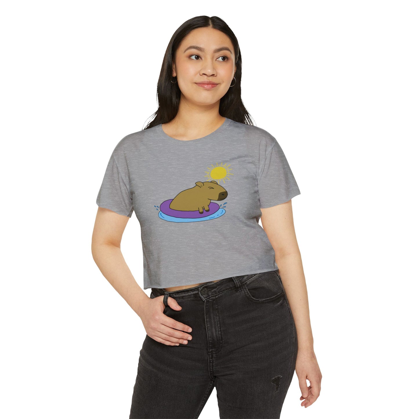 "Capybara" Cropped T-Shirt