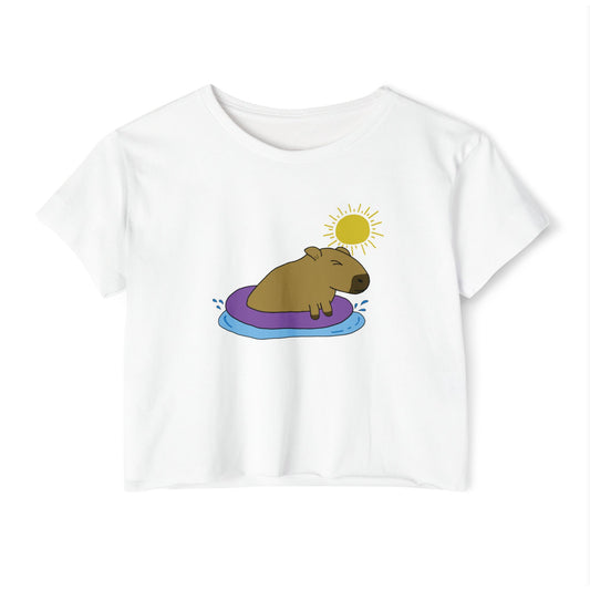 "Capybara" Cropped T-Shirt