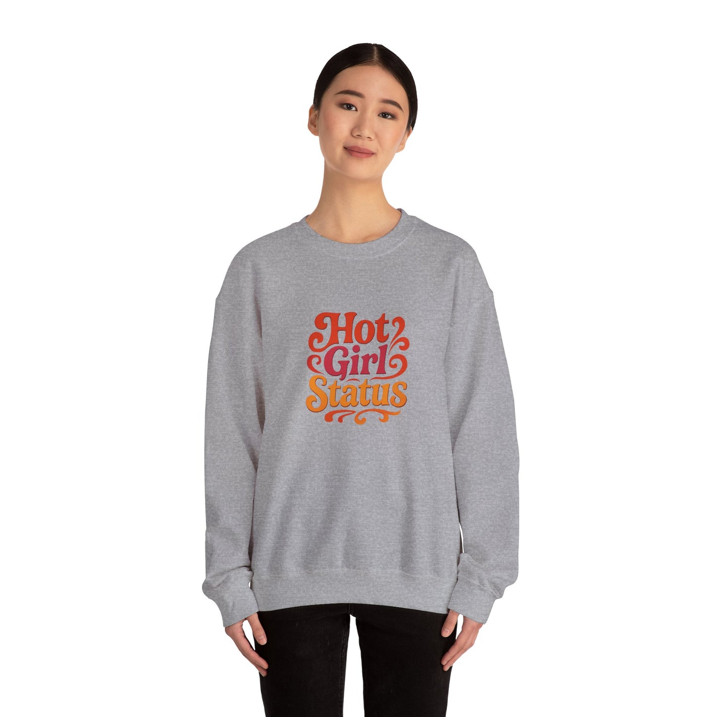 "Hot Girl Status" Unisex Crewneck