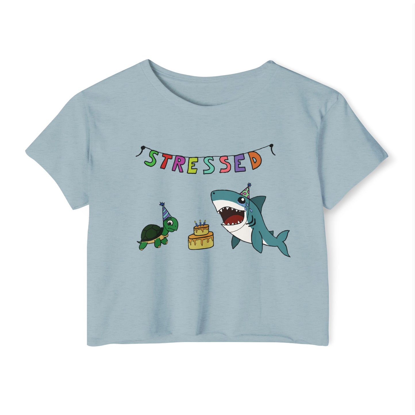 "Stressed" Cropped T-Shirt