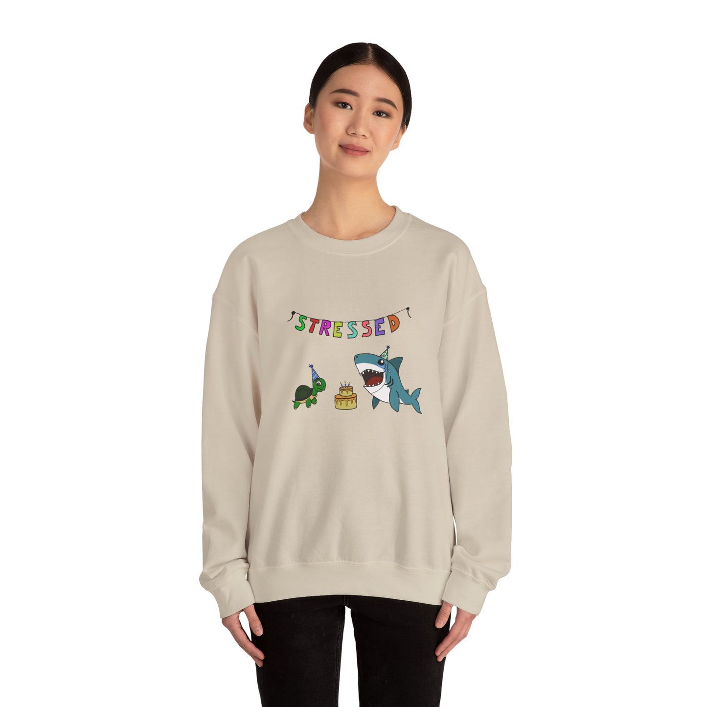 "Stressed" Unisex Crewneck Sweatshirt