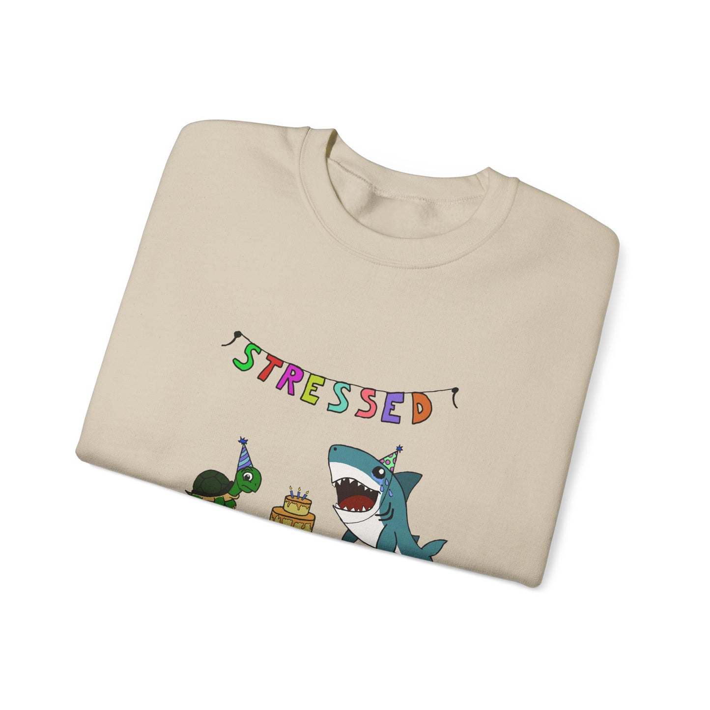 "Stressed" Unisex Crewneck Sweatshirt