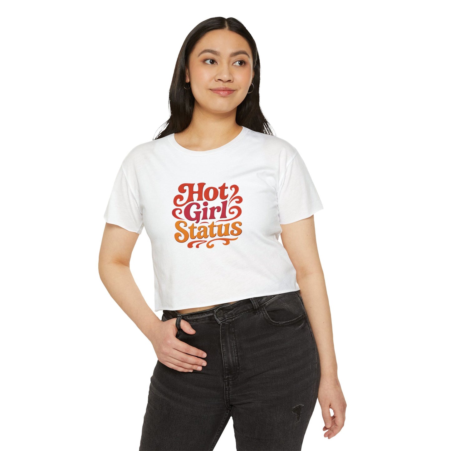 "Hot Girl Status" Cropped T-Shirt
