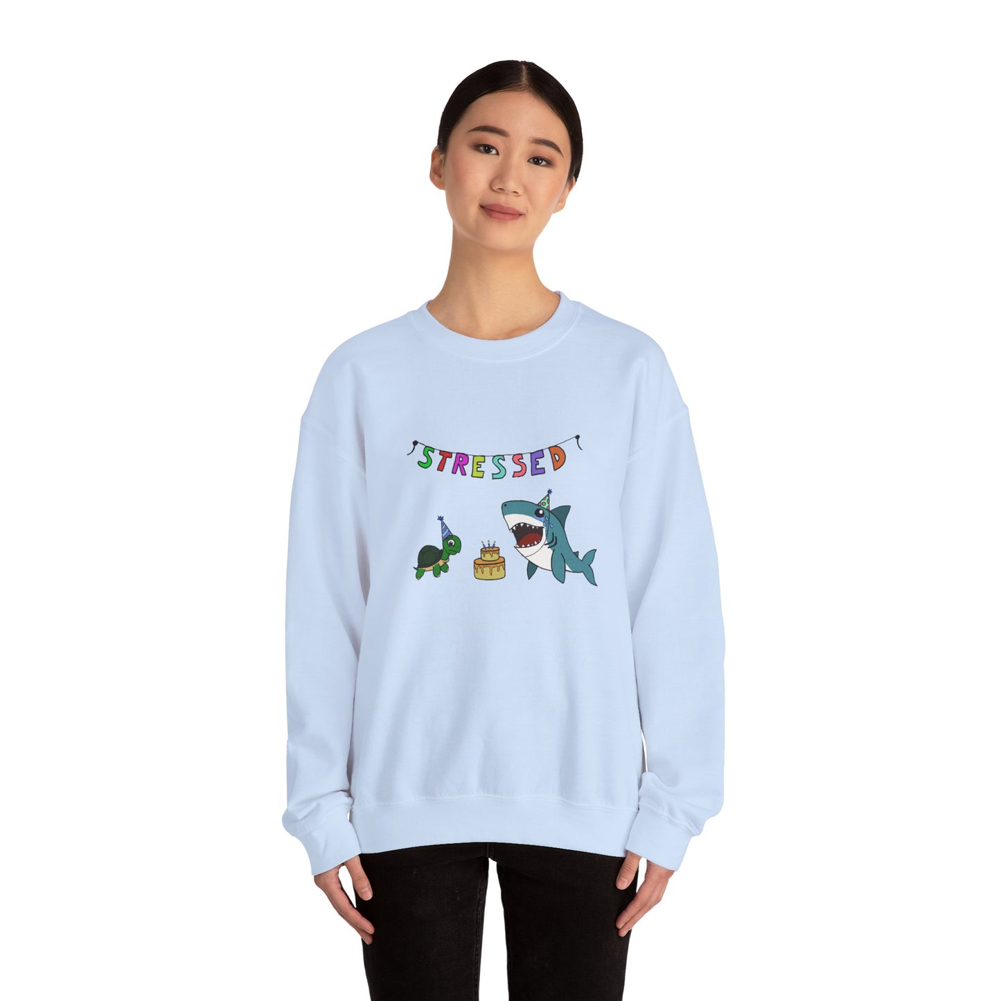 "Stressed" Unisex Crewneck Sweatshirt