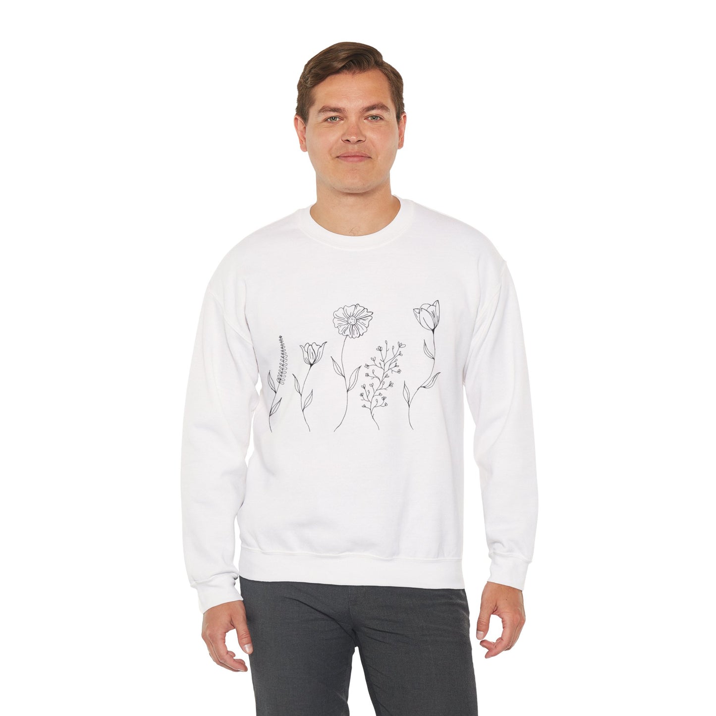 "Floral" Unisex Crewneck