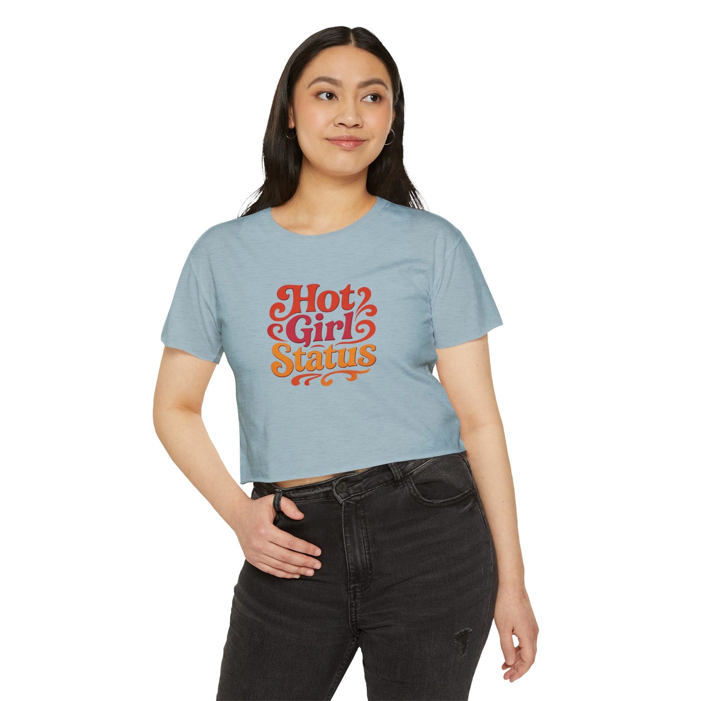 "Hot Girl Status" Cropped T-Shirt