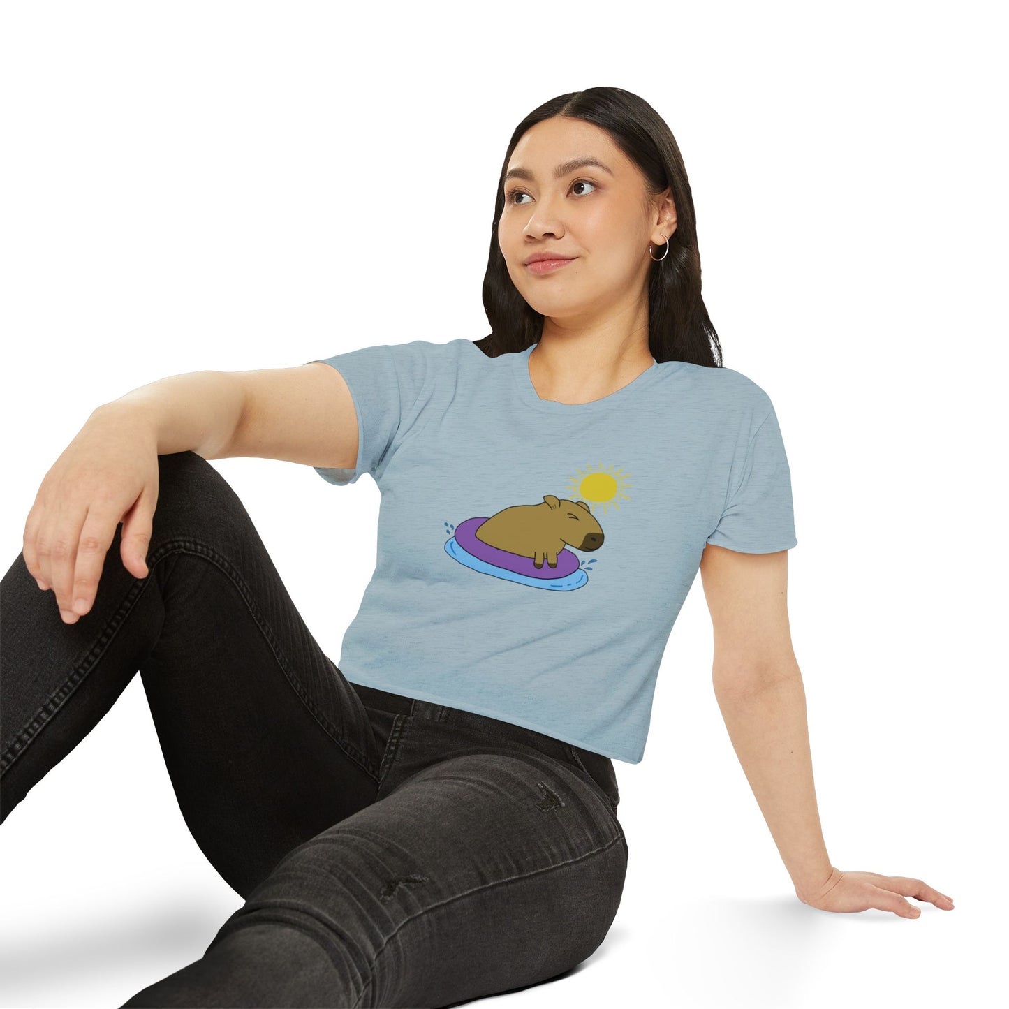 "Capybara" Cropped T-Shirt