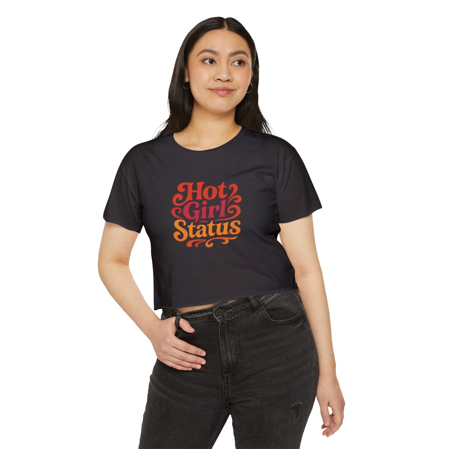 "Hot Girl Status" Cropped T-Shirt