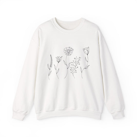 "Floral" Unisex Crewneck
