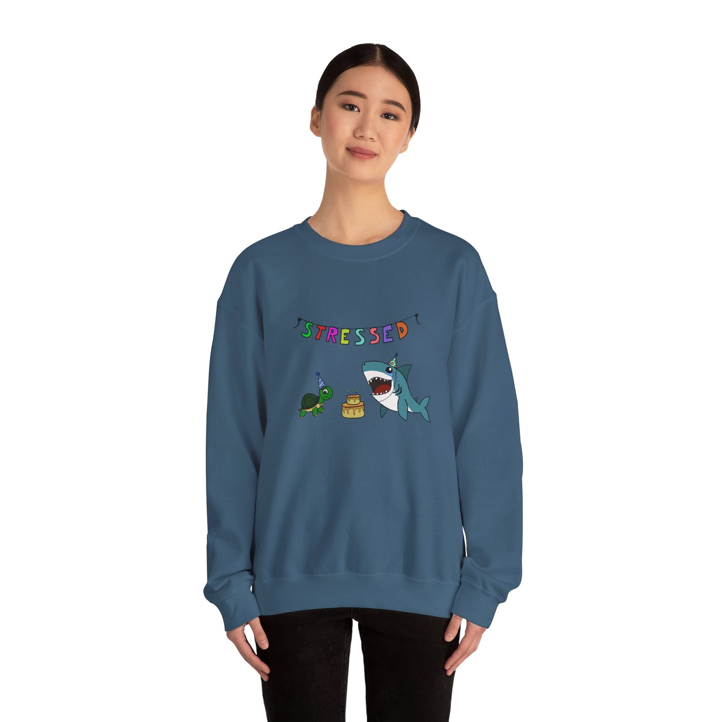"Stressed" Unisex Crewneck Sweatshirt