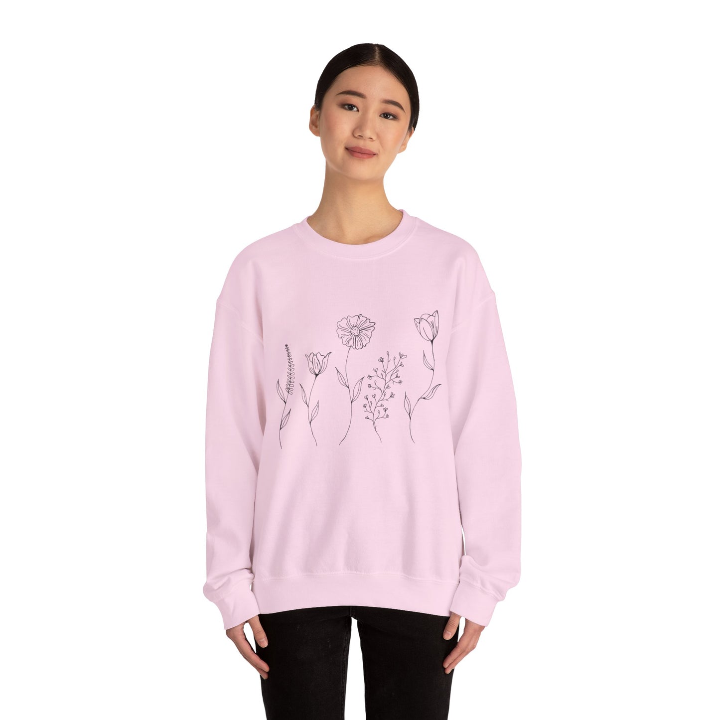 "Floral" Unisex Crewneck