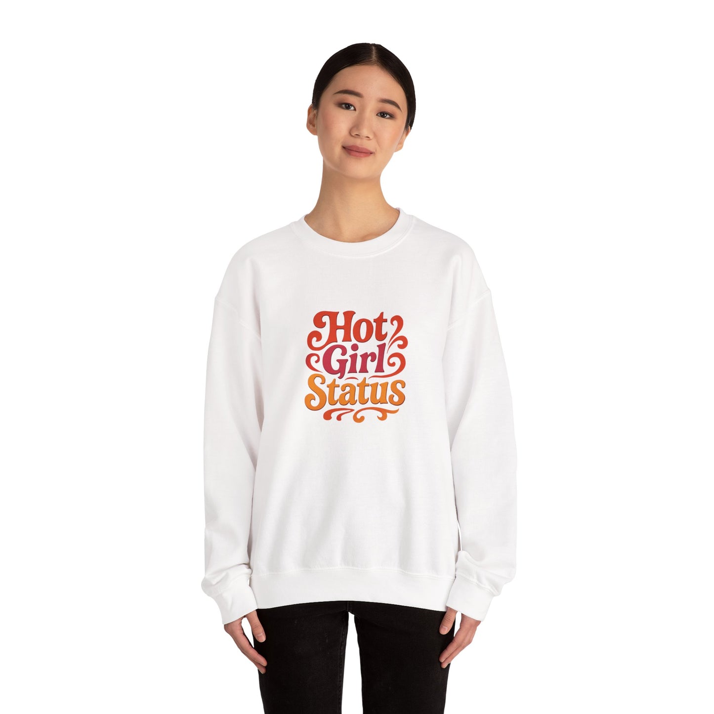 "Hot Girl Status" Unisex Crewneck