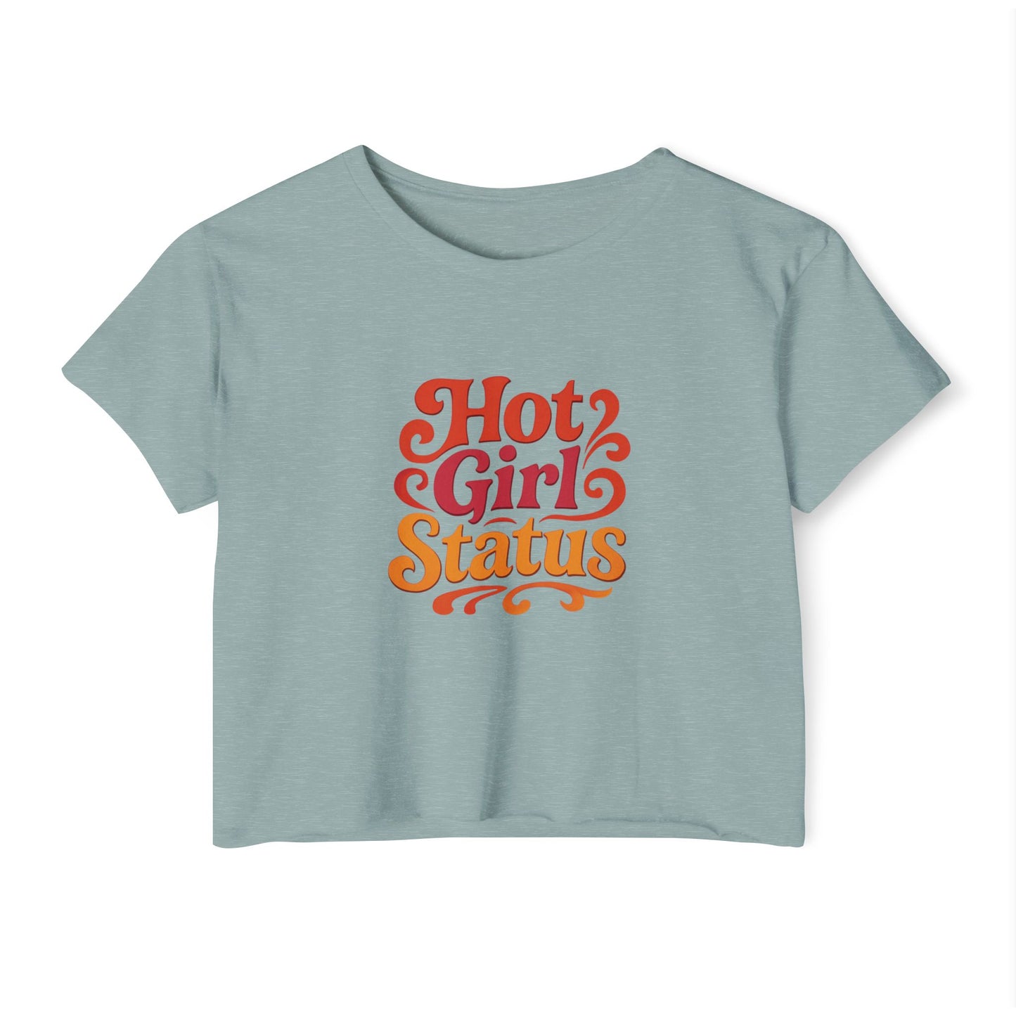 "Hot Girl Status" Cropped T-Shirt