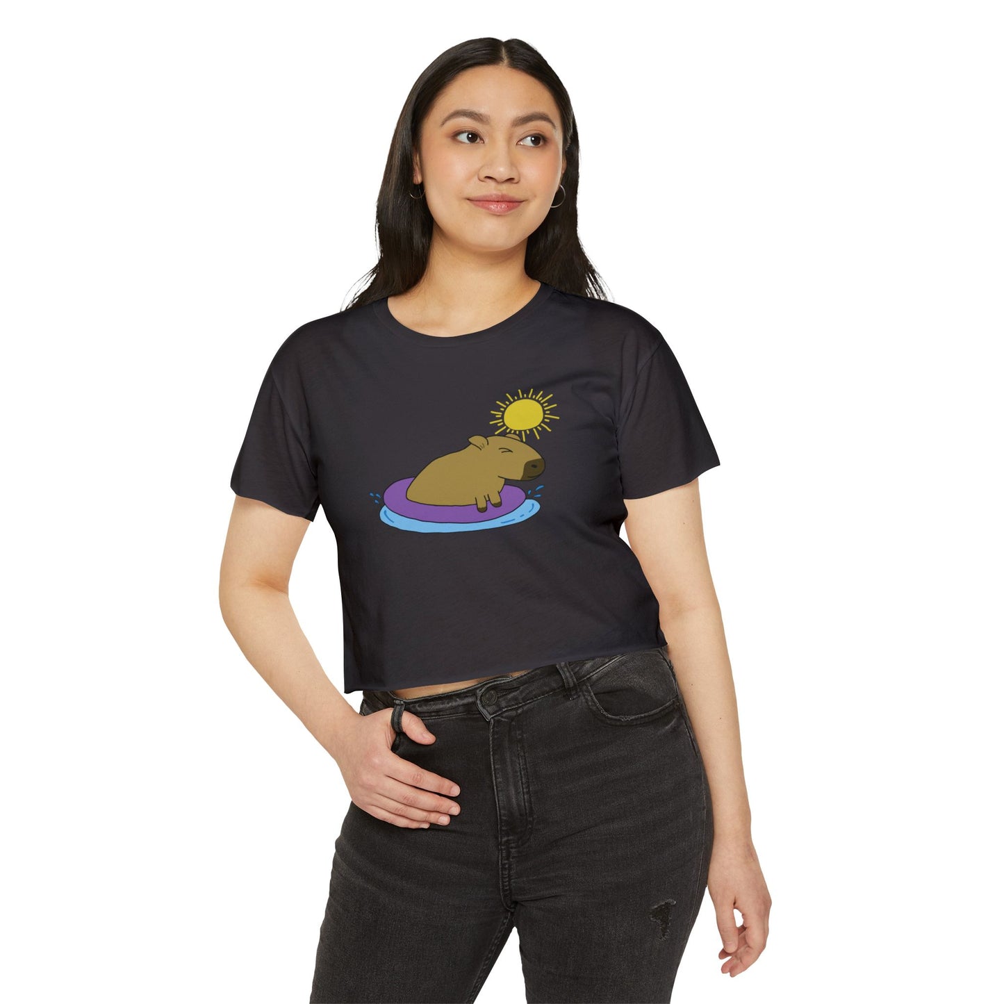 "Capybara" Cropped T-Shirt