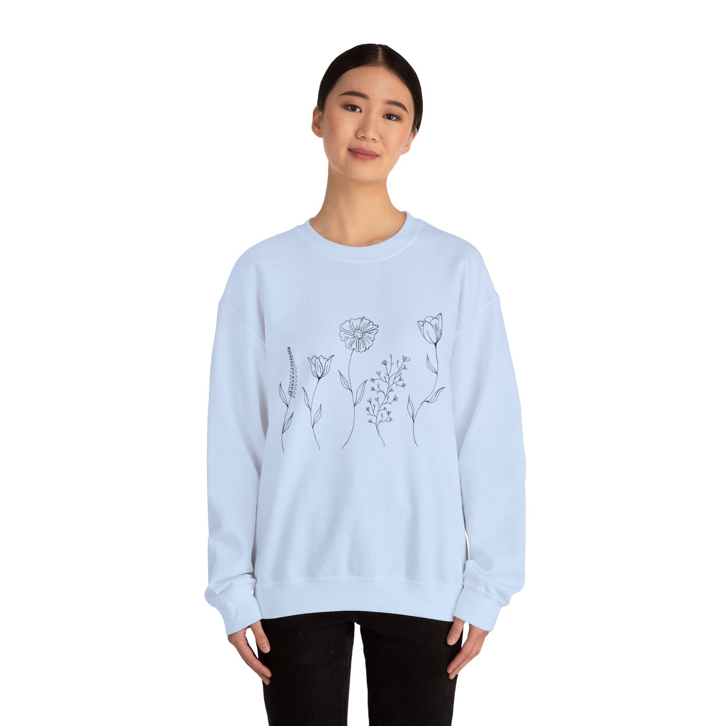 "Floral" Unisex Crewneck
