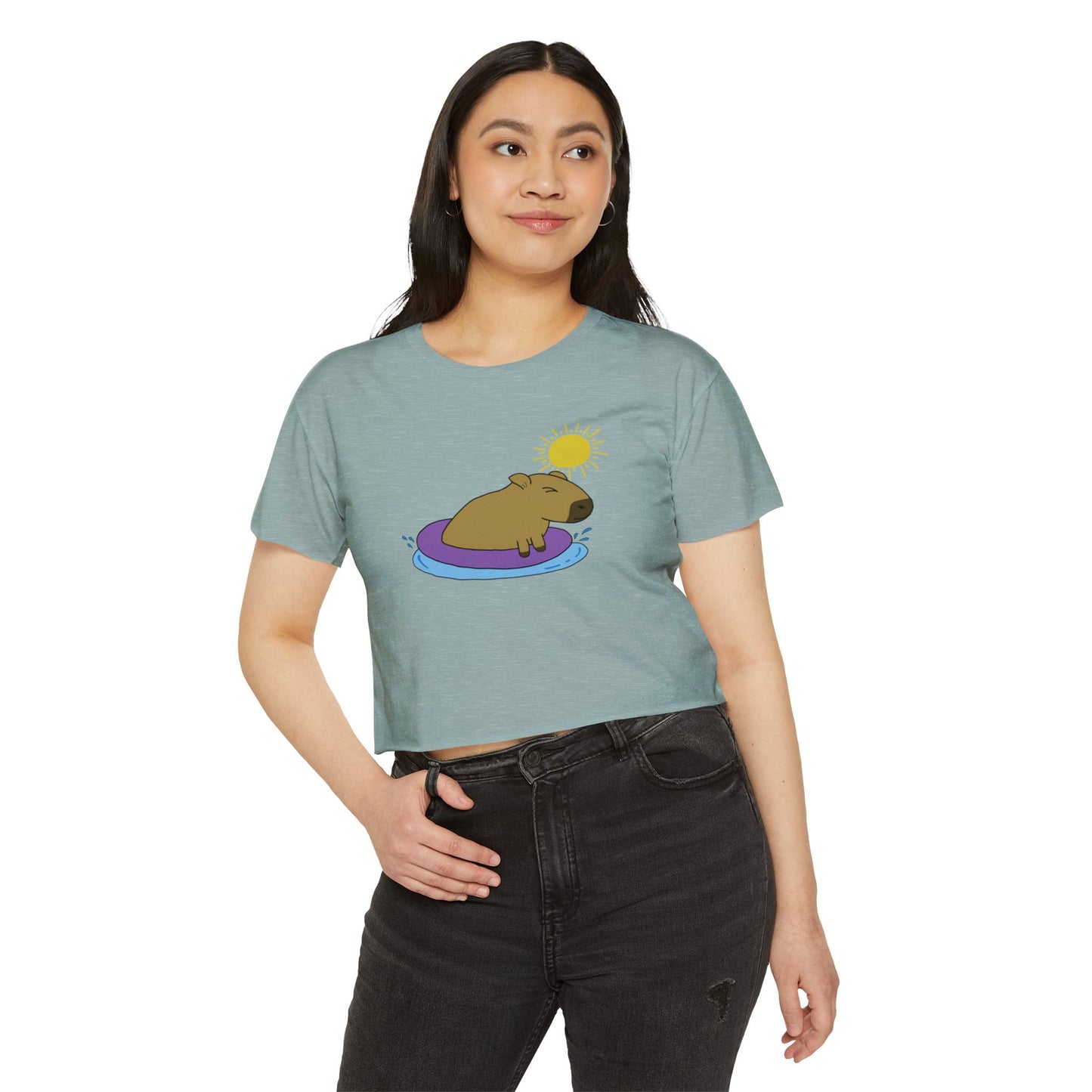 "Capybara" Cropped T-Shirt