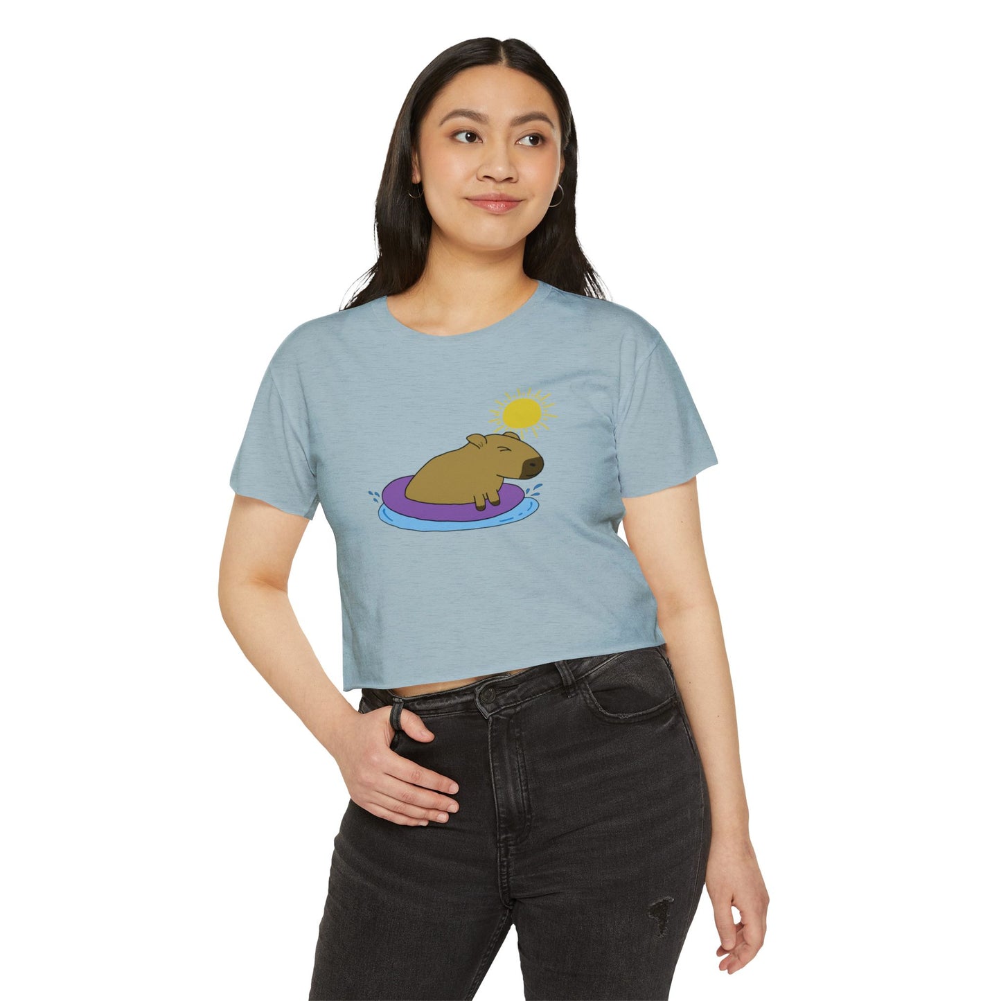 "Capybara" Cropped T-Shirt