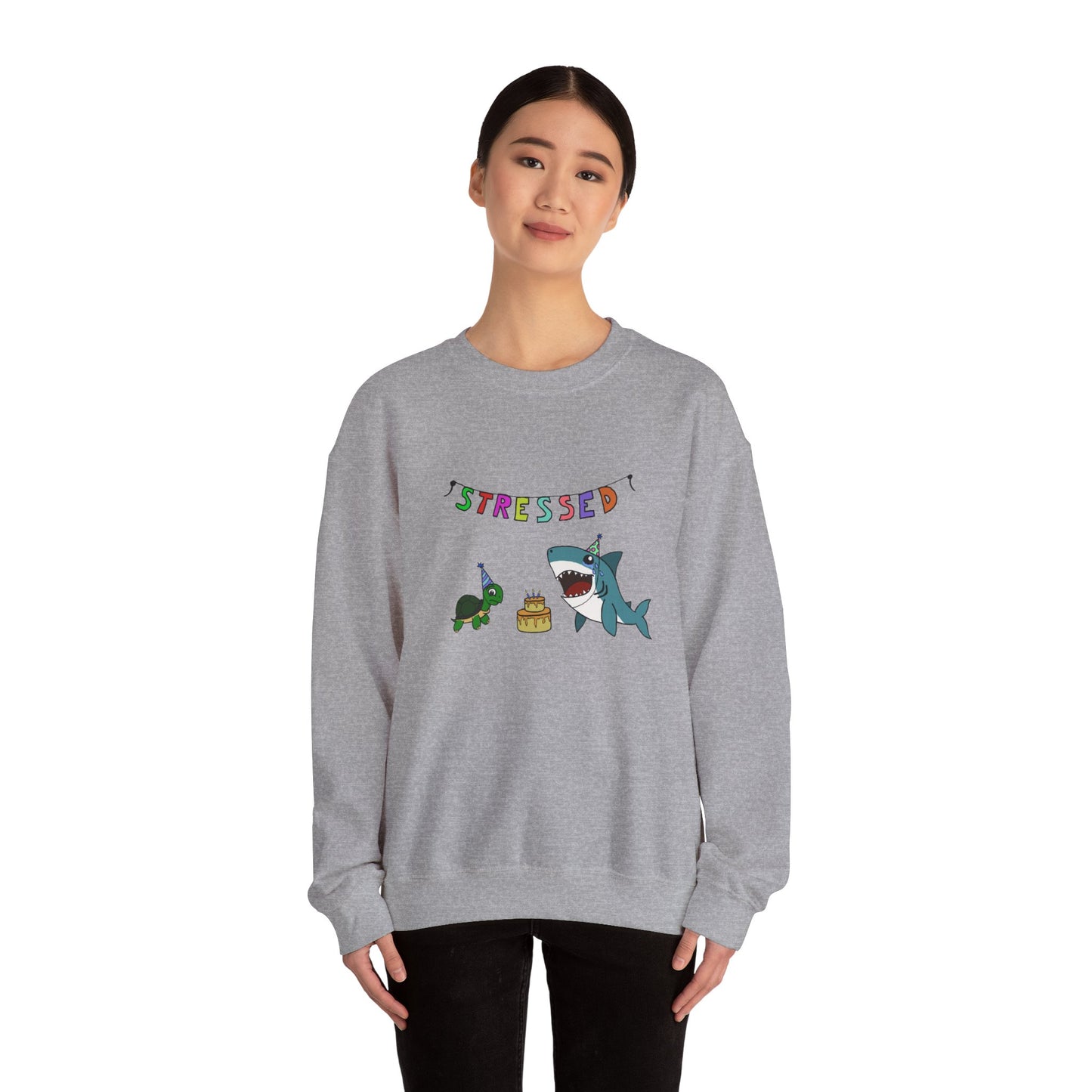 "Stressed" Unisex Crewneck Sweatshirt